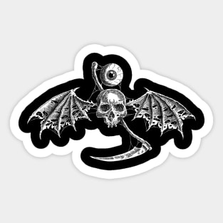 bat skull Sticker